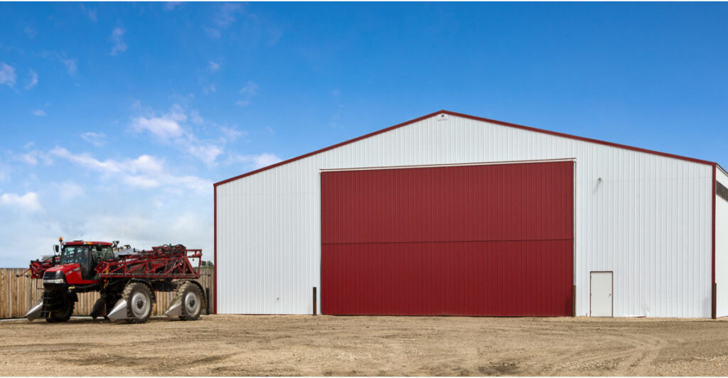 farm equipment storage barn